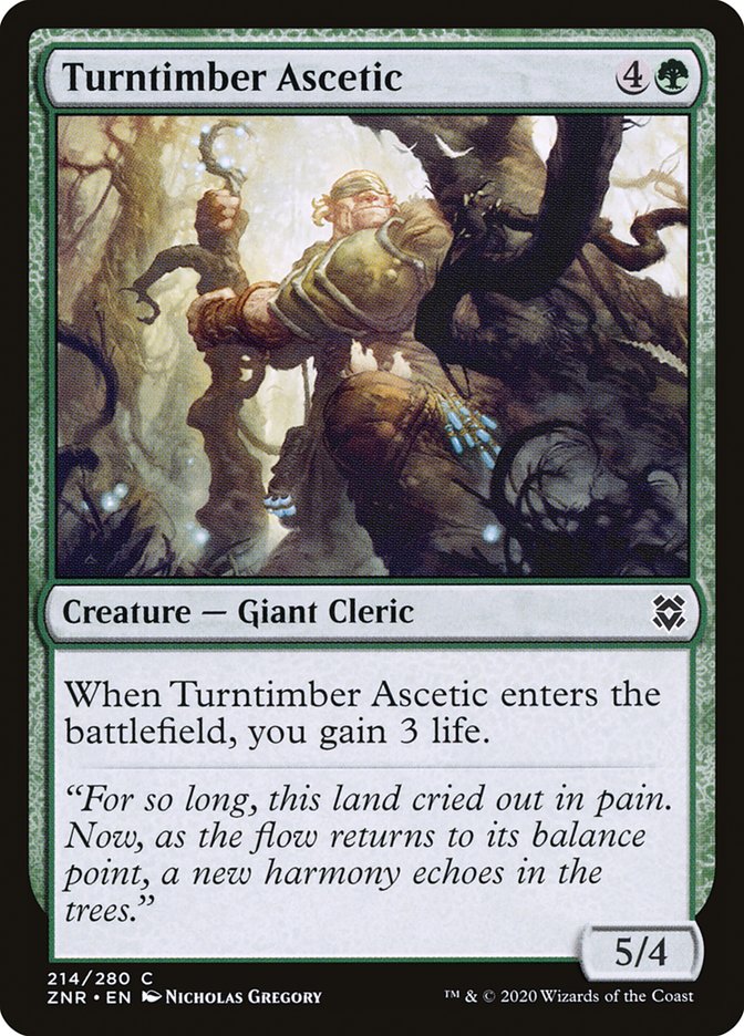 Turntimber Ascetic [Zendikar Rising] | Exor Games Truro