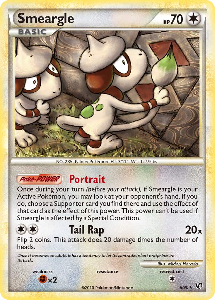 Smeargle (8/90) [HeartGold & SoulSilver: Undaunted] | Exor Games Truro