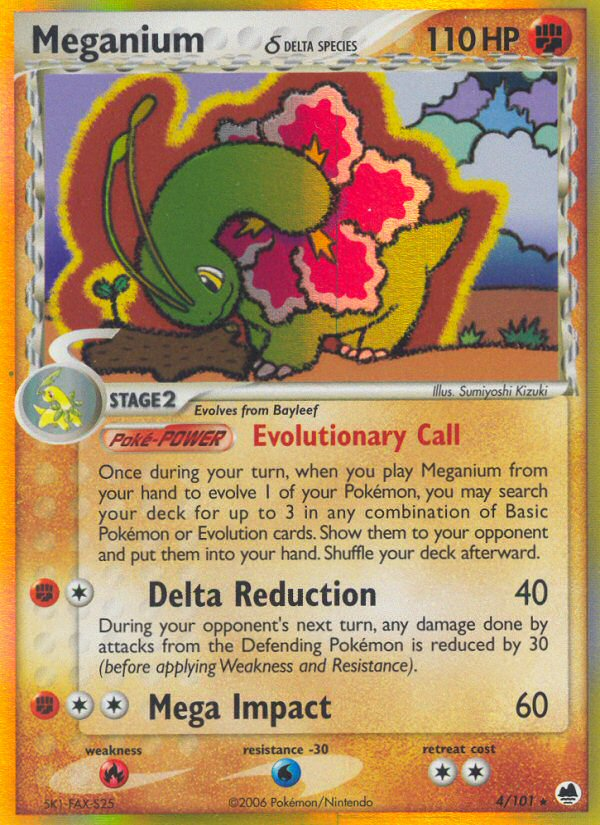 Meganium (4/101) (Delta Species) [EX: Dragon Frontiers] | Exor Games Truro