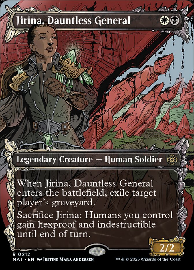 Jirina, Dauntless General (Showcase Halo Foil) [March of the Machine: The Aftermath] | Exor Games Truro