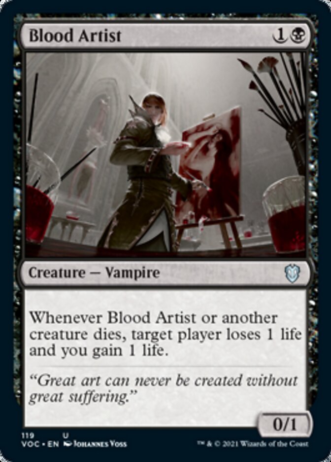 Blood Artist [Innistrad: Crimson Vow Commander] | Exor Games Truro