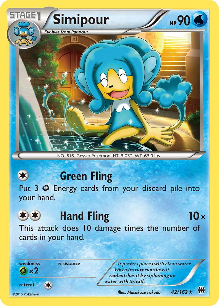 Simipour (42/162) [XY: BREAKthrough] | Exor Games Truro