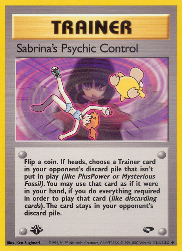 Sabrina's Psychic Control (121/132) [Gym Challenge 1st Edition] | Exor Games Truro