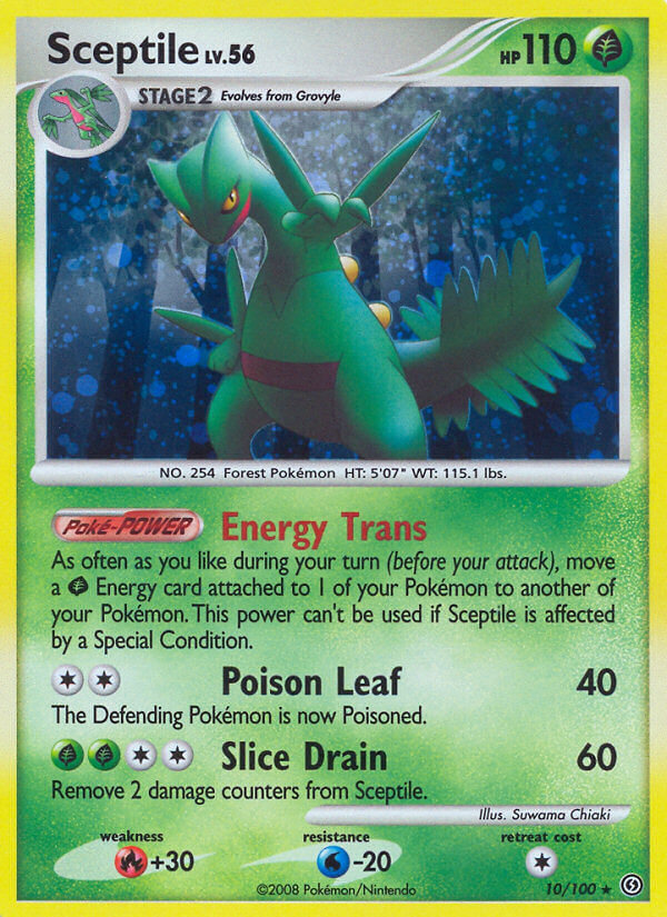 Sceptile (10/100) (Theme Deck Exclusive) [Diamond & Pearl: Stormfront] | Exor Games Truro