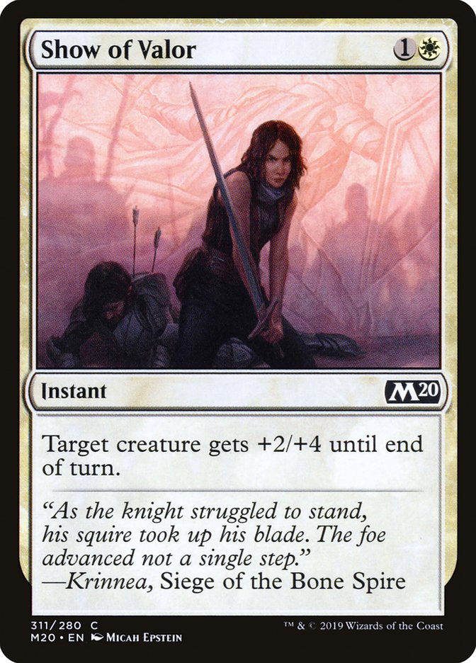 Show of Valor [Core Set 2020] | Exor Games Truro