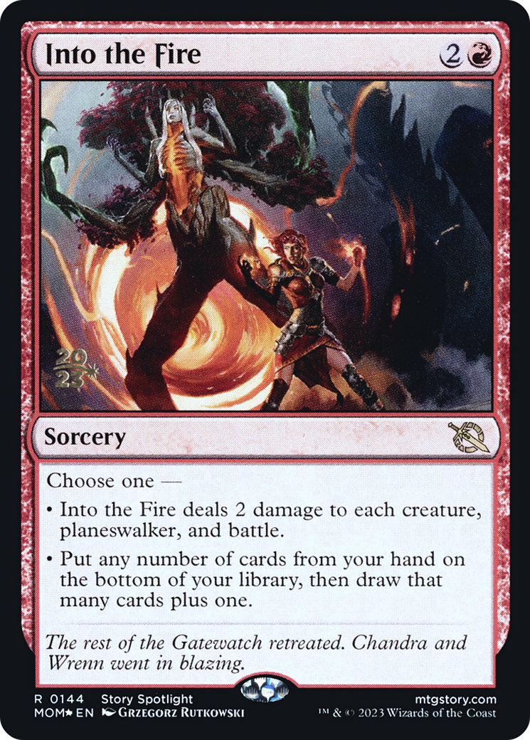 Into the Fire [March of the Machine Prerelease Promos] | Exor Games Truro