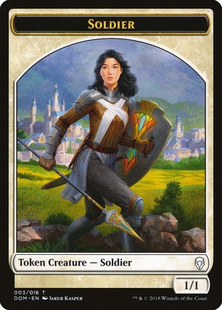 Soldier Token [Dominaria Tokens] | Exor Games Truro