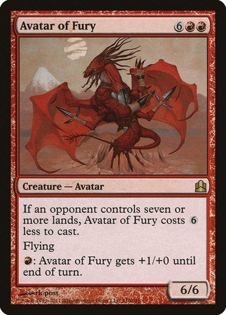 Avatar of Fury [Commander 2011] | Exor Games Truro