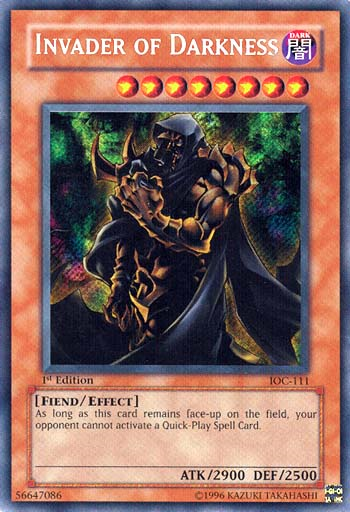 Invader of Darkness [IOC-111] Secret Rare | Exor Games Truro
