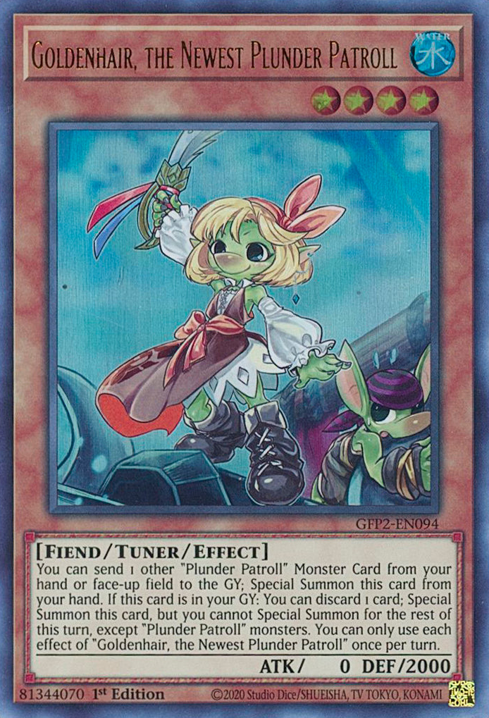 Goldenhair, the Newest Plunder Patroll [GFP2-EN094] Ultra Rare | Exor Games Truro