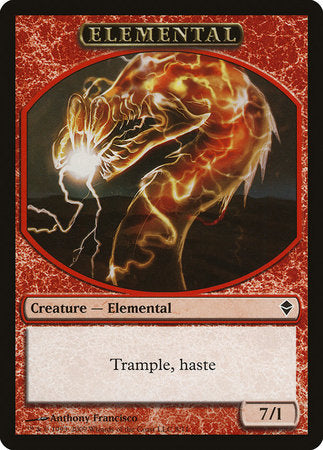 Elemental Token [Zendikar Tokens] | Exor Games Truro