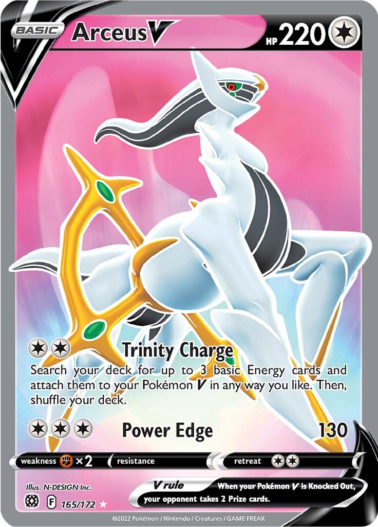 Arceus V (165/172) [Sword & Shield: Brilliant Stars] | Exor Games Truro