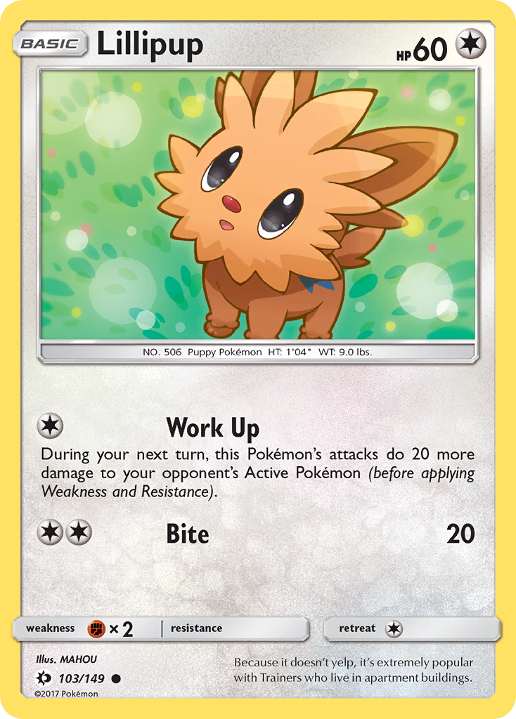 Lillipup (103/149) [Sun & Moon: Base Set] | Exor Games Truro