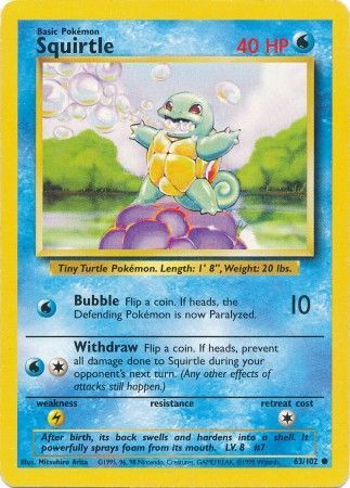 Squirtle (63/102) [Base Set Unlimited] | Exor Games Truro