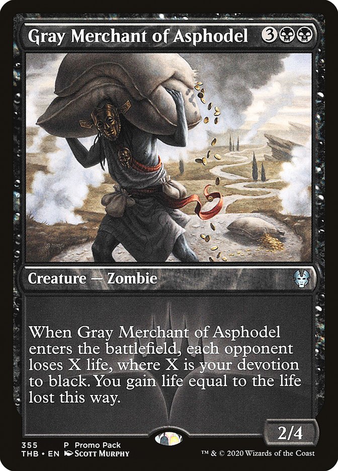 Gray Merchant of Asphodel (Promo Pack) [Theros Beyond Death Promos] | Exor Games Truro