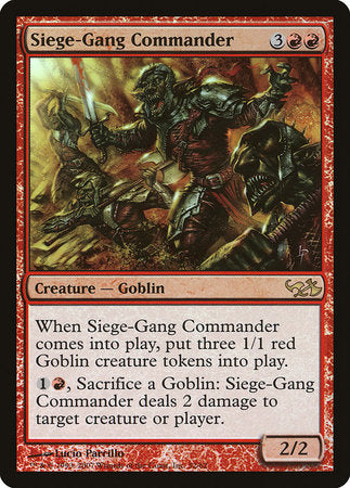 Siege-Gang Commander [Duel Decks: Elves vs. Goblins] | Exor Games Truro