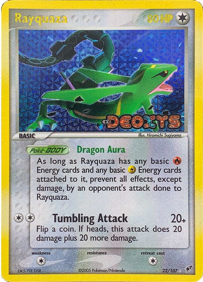 Rayquaza (22/107) (Stamped) [EX: Deoxys] | Exor Games Truro