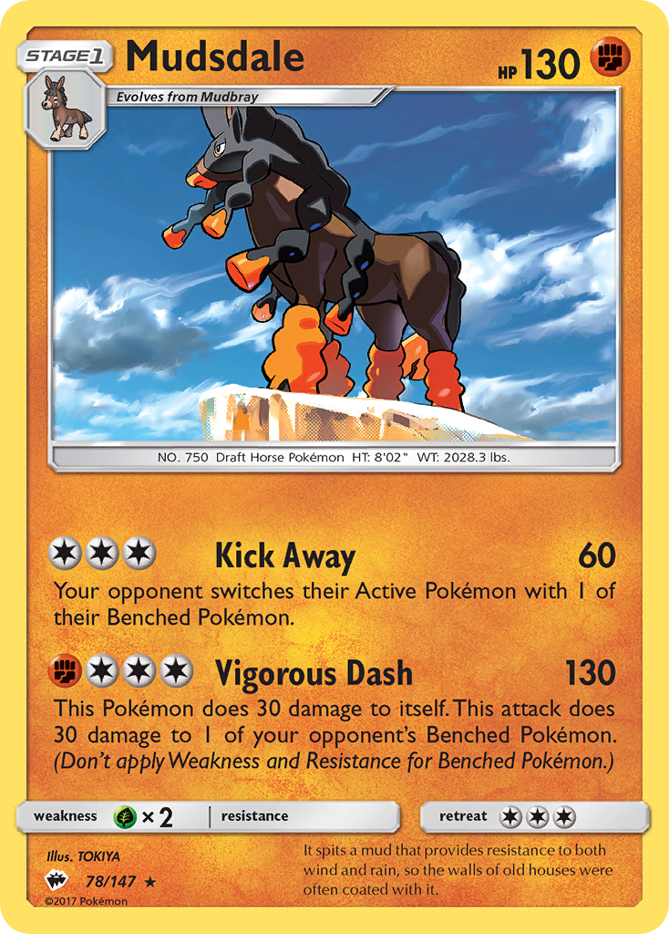 Mudsdale (78/147) [Sun & Moon: Burning Shadows] | Exor Games Truro