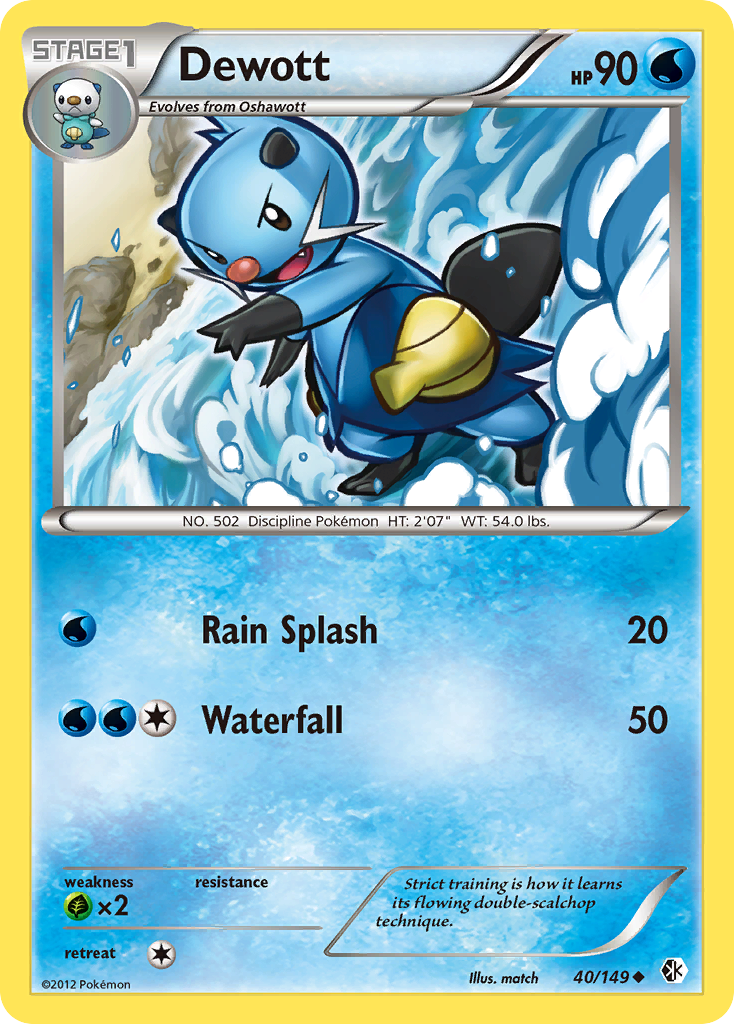 Dewott (40/149) [Black & White: Boundaries Crossed] | Exor Games Truro