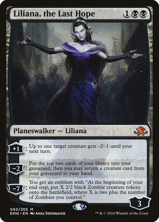 Liliana, the Last Hope [Eldritch Moon] | Exor Games Truro