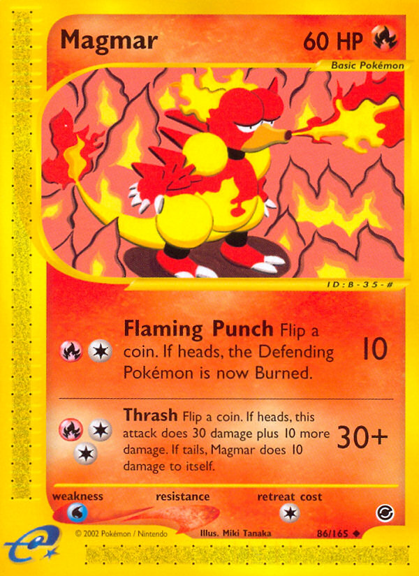 Magmar (86/165) [Expedition: Base Set] | Exor Games Truro