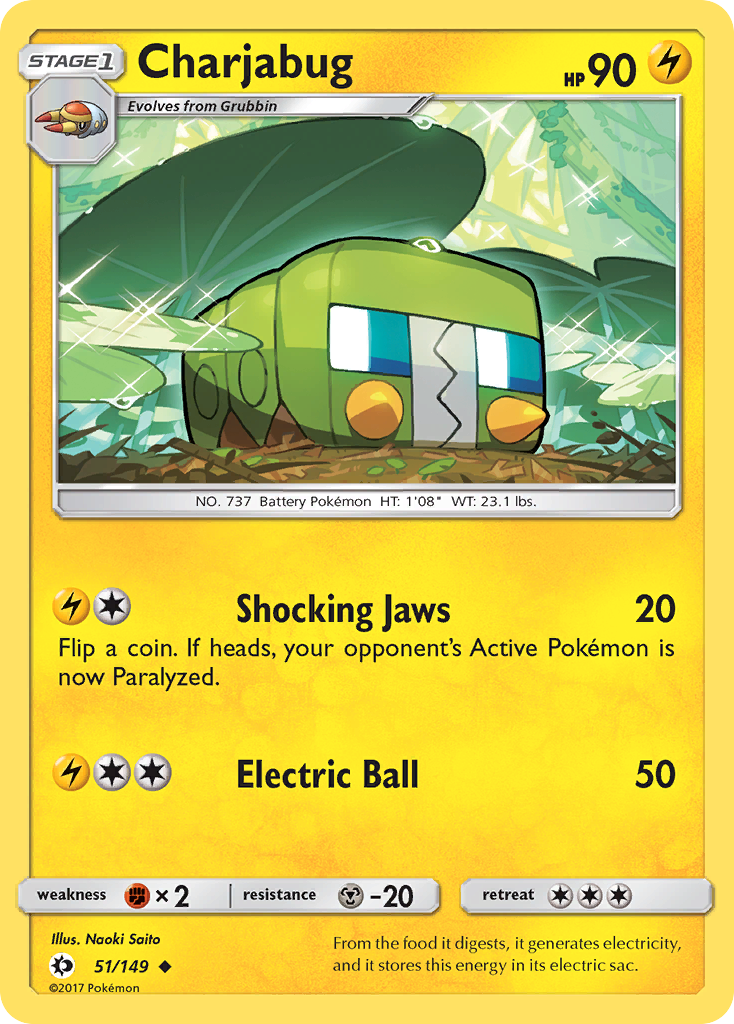 Charjabug (51/149) [Sun & Moon: Base Set] | Exor Games Truro