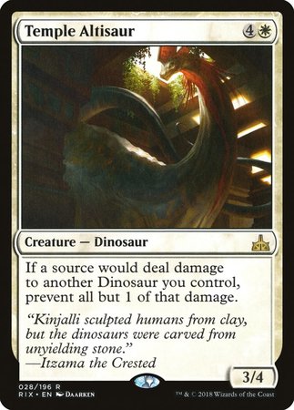 Temple Altisaur [Rivals of Ixalan] | Exor Games Truro