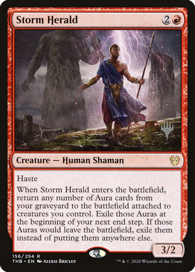 Storm Herald (Promo Pack) [Theros Beyond Death Promos] | Exor Games Truro