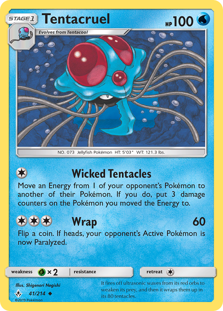 Tentacruel (41/214) [Sun & Moon: Unbroken Bonds] | Exor Games Truro