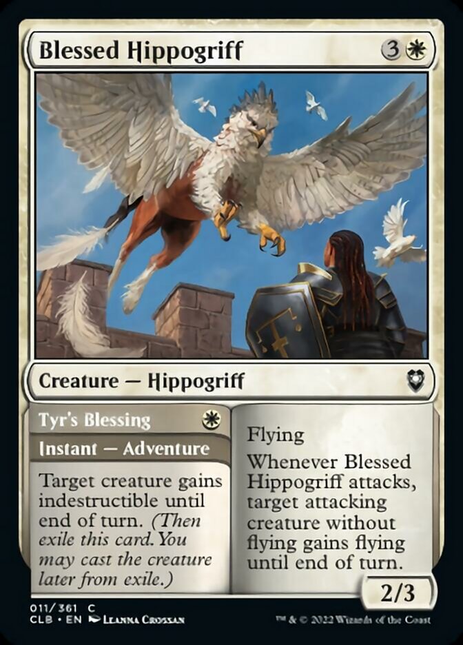 Blessed Hippogriff // Tyr's Blessing [Commander Legends: Battle for Baldur's Gate] | Exor Games Truro