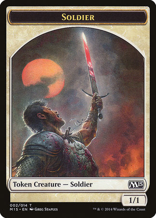 Soldier Token [Magic 2015 Tokens] | Exor Games Truro