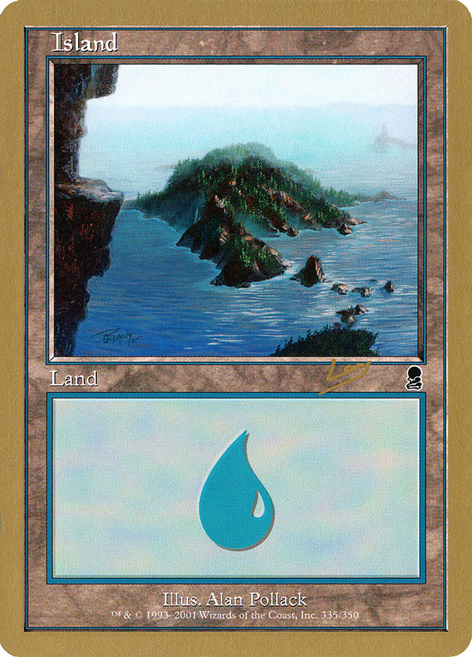 Island (rl335) (Raphael Levy) [World Championship Decks 2002] | Exor Games Truro