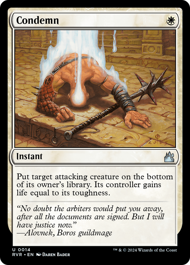 Condemn [Ravnica Remastered] | Exor Games Truro