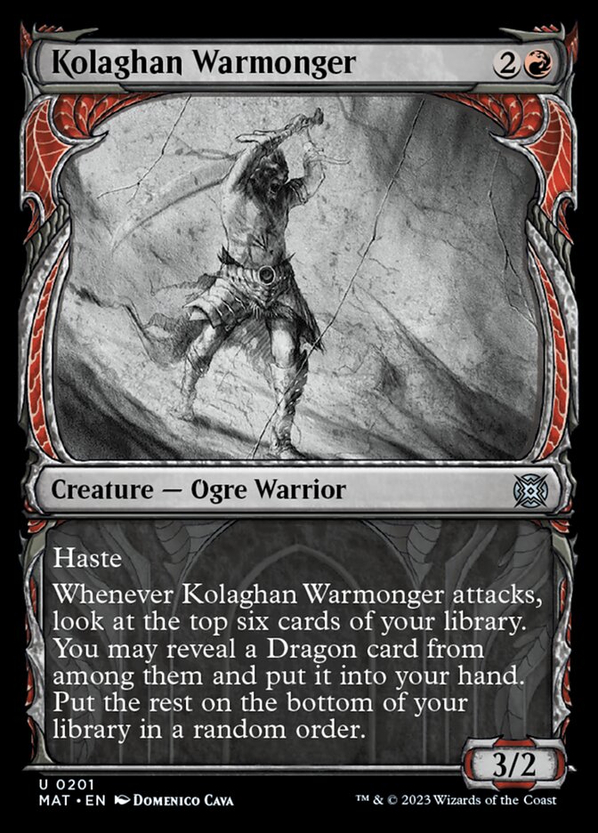 Kolaghan Warmonger (Showcase Halo Foil) [March of the Machine: The Aftermath] | Exor Games Truro