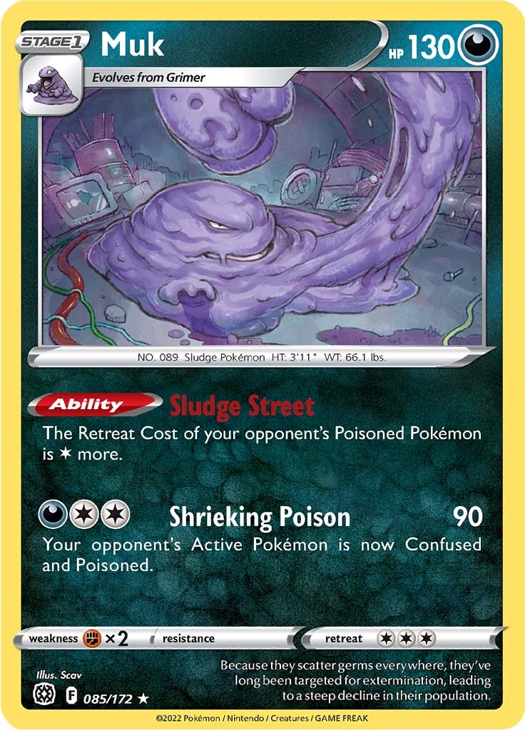 Muk (085/172) [Sword & Shield: Brilliant Stars] | Exor Games Truro