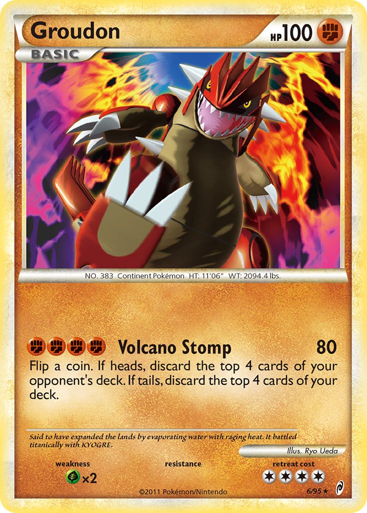 Groudon (6/95) (Theme Deck Exclusive) [HeartGold & SoulSilver: Call of Legends] | Exor Games Truro