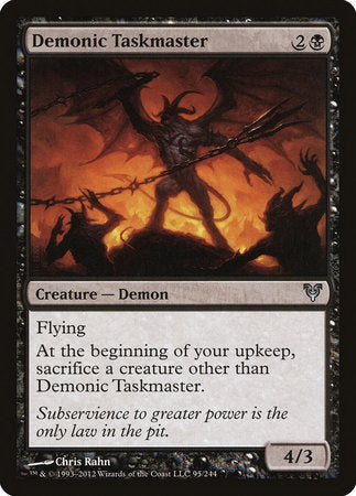 Demonic Taskmaster [Avacyn Restored] | Exor Games Truro