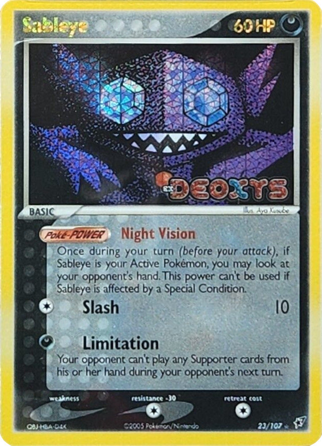 Sableye (23/107) (Stamped) [EX: Deoxys] | Exor Games Truro