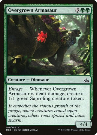 Overgrown Armasaur [Rivals of Ixalan] | Exor Games Truro