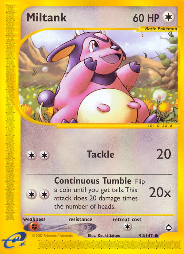 Miltank (94/147) [Aquapolis] | Exor Games Truro