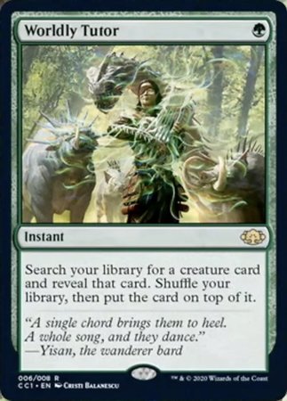 Worldly Tutor [Commander Collection: Green] | Exor Games Truro