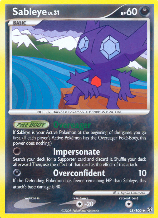 Sableye (48/100) [Diamond & Pearl: Stormfront] | Exor Games Truro