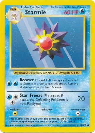 Starmie (64/102) [Base Set Unlimited] | Exor Games Truro