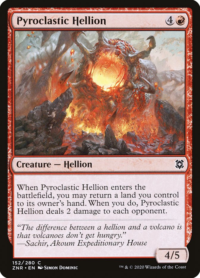 Pyroclastic Hellion [Zendikar Rising] | Exor Games Truro