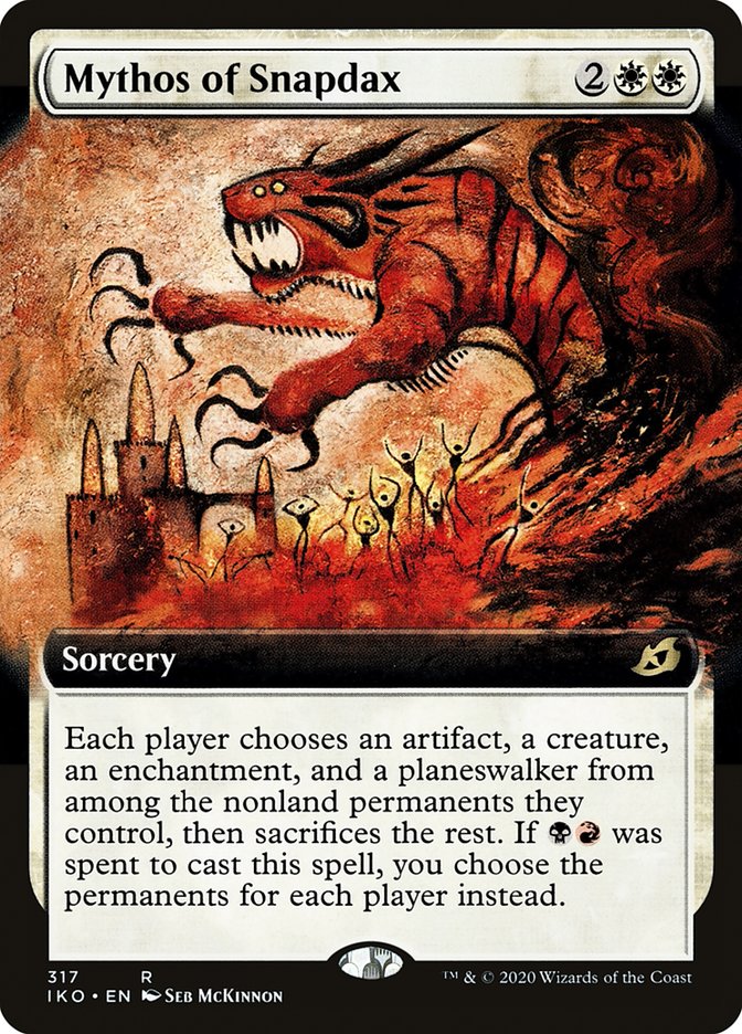 Mythos of Snapdax (Extended Art) [Ikoria: Lair of Behemoths] | Exor Games Truro