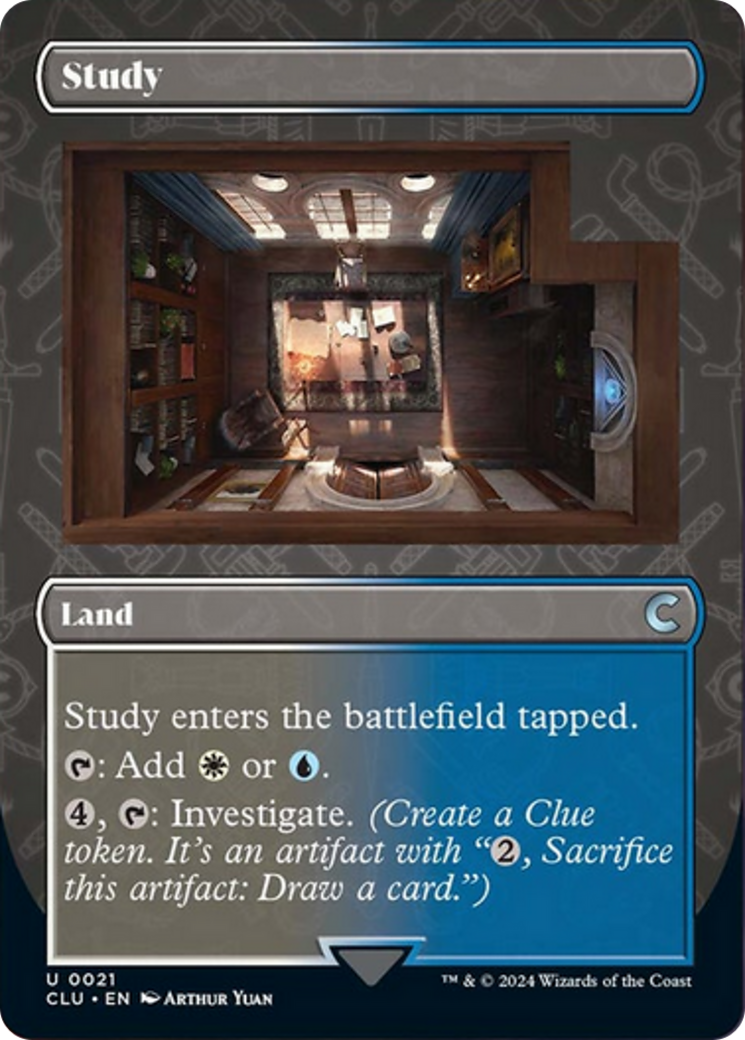 Study (Borderless) [Ravnica: Clue Edition] | Exor Games Truro