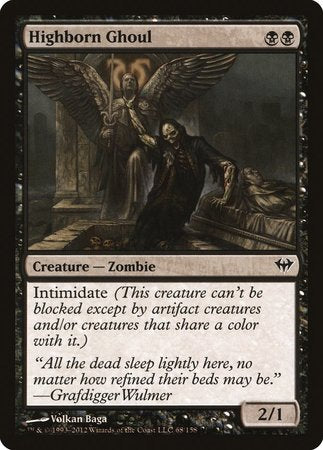 Highborn Ghoul [Dark Ascension] | Exor Games Truro