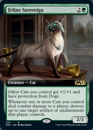 Feline Sovereign (Extended Art) [Core Set 2021] | Exor Games Truro