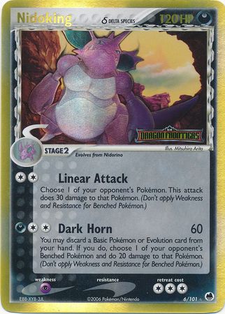 Nidoking (6/101) (Delta Species) (Stamped) [EX: Dragon Frontiers] | Exor Games Truro