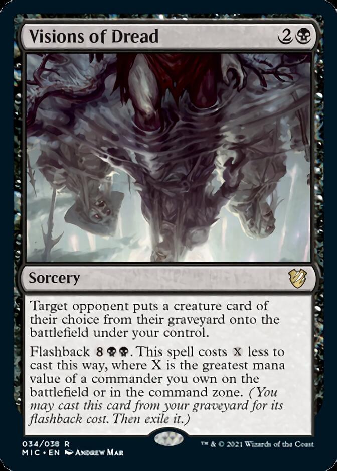 Visions of Dread [Innistrad: Midnight Hunt Commander] | Exor Games Truro